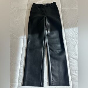Wilfred Black Leather Trousers